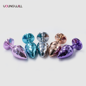 Geometrik Elmas Tasarımlı Metal Anal Plug Yetişkinler İçin Unisex Seks Oyuncakları Düz Yüzeyli Paslanmaz Çelik Anal Plug - Product Image 2