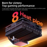 Ventilateur de refroidissement CPU PWM SNOWMAN MC75-8 4 broches 120 mm 8 caloducs pour mini PC, ordinateur de bureau