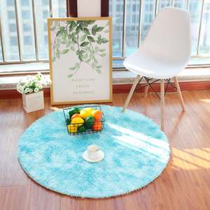 Tapis en fourrure 100 % polyester, moelleux, à poils moyens, poids 1500g, tapis shaggy réversible, adapté aux animaux domestiques, antidérapant pour salon - Vente en gros - Product Image 6