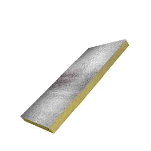 Rockwool Acoustic cách nhiệt tấm vuông cách ly nhiệt Vật liệu Acoustic gỗ Panel tường Nhôm lá FSK khoang tường - Product Image 2