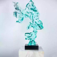 Sculpture abstraite en résine, ornement artistique de forme irrégulière, décoration d'intérieur, cadeau pour salon, entrée, hall d'hôtel