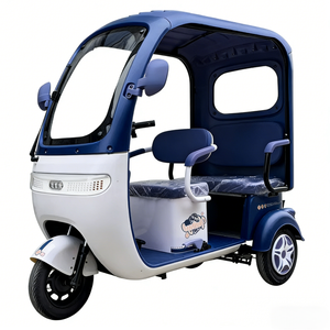 รถสามล้ออเนกประสงค์แบบมีหลังคา บรรทุกของได้ ใช้ได้สองแบบ รถยนต์ไฟฟ้า สำหรับเด็กและผู้สูงอายุ ขายตรงจากโรงงาน - Product Image 4