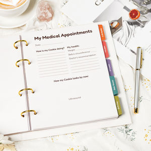 Journal de grossesse personnalisé, journal quotidien pour <span class=keywords><strong>maman</strong></span> et bébé, souvenir de souvenirs, journal de grossesse prénatal, carnet de maternité, <span class=keywords><strong>livre</strong></span> de bébé - Product Image 2