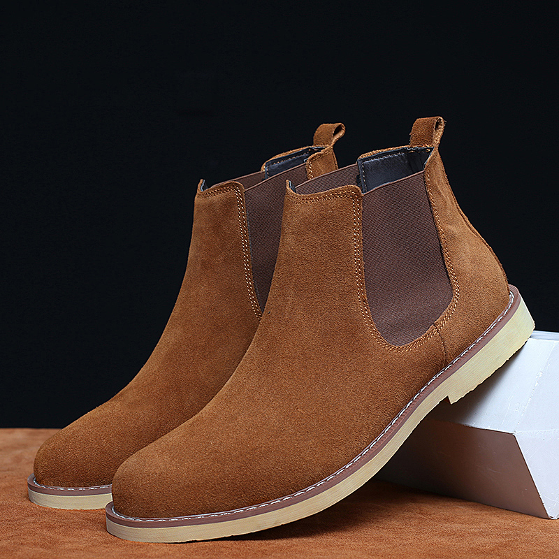 Original Quality Nice Factory Wholesale Men's Ankle Chelsea Boots Men Leather Work Boots For Men