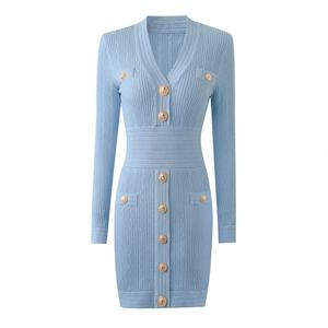 Robe moulante en tricot pour femme, mini-robe d'été décontractée, sexy, sans bretelles, pour fesses généreuses - Product Image 2