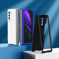 Casing Ponsel Lipat untuk Samsung Z FOLD 2 3 4 5 6 7, Rasa Seperti Kulit, PC Keras, Nyaman, Unik, Pelindung Belakang, Laris Manis