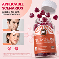 L-Glutathion Gummies Anti-Aging Stralende Huid Boost Immuniteit Versterkende Suikerarme Fruitige Snoepjes in Fles