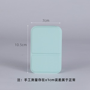 Chất Lượng Cao Gấp Trắng PU Da Túi Gương Biểu Tượng Tùy Chỉnh Xách Tay Thường Vụ Du Lịch PU Nhỏ Gọn Gương Cho Make up - Product Image 6
