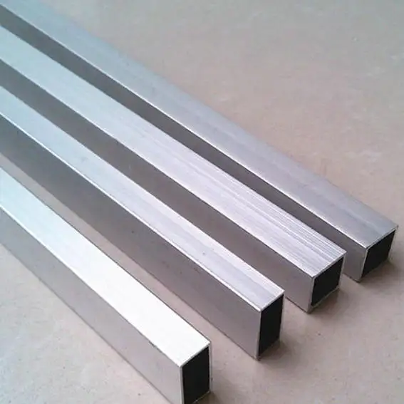 Aluminium tabung persegi hitam 30mm