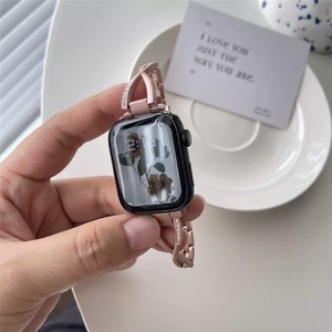 สายนาฬิกาโลหะ Upro Crystal Diamond สำหรับ Apple Watch Ultra 2 Series 11 10 9 8 ขนาด 49 มม. 46 มม. 42 มม. 45 มม. 41 มม. รูปทรงหยดน้ำ - Product Image 5