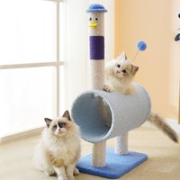 Arbre à chat nid de chat intégration économiser de l'espace Petite maison étagère colonne à gratter sisal jouet pour chat