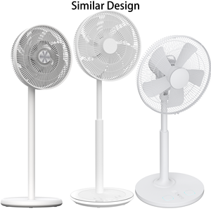 Ventilateur de sol silencieux électrique/à batterie RUNAL en plastique avec télécommande pour usage domestique, hauteur réglable - Product Image 6