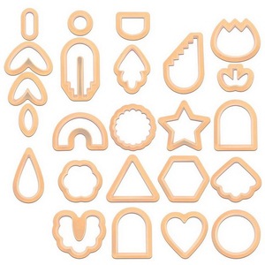 Juego de 24 Troqueles para Cortar <span class=keywords><strong>Arcilla</strong></span> Polimérica para Aretes y Joyería Hecha a Mano DIY - Product Image 2