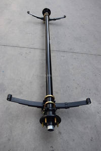 Essieu de remorque utilitaire complet de 3500 lb sans frein avec moyeu de roue libre et ensemble de ressorts à 4 feuilles à <span class=keywords><strong>double</strong></span> œil - Product Image 5