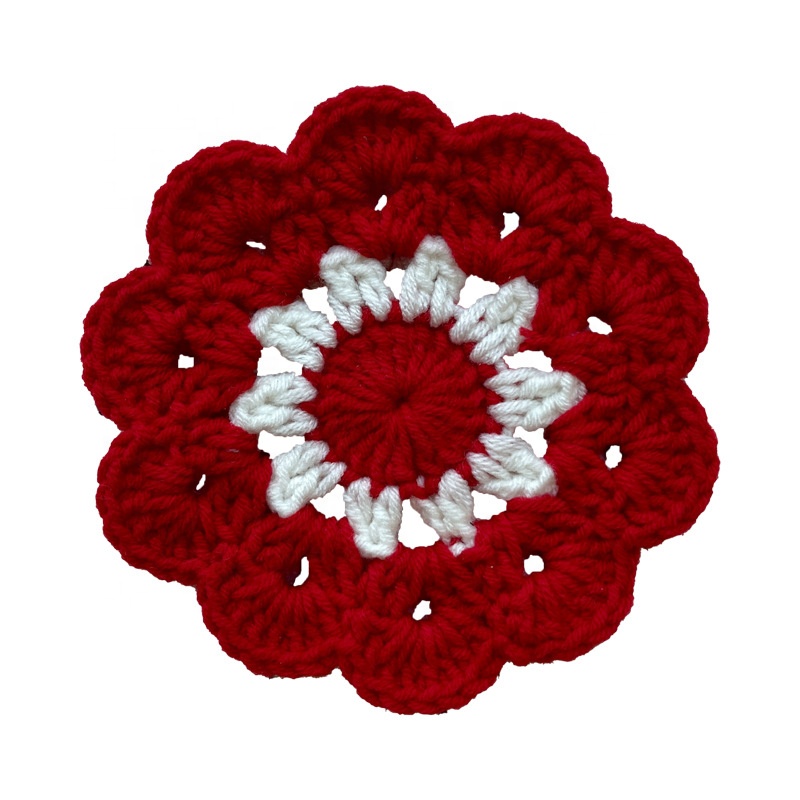 Posavasos pequeños de flores rojas