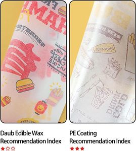 Factory Custom <b>Printed</b> Logo Food Grade Oil-proof <b>Paper</b> Hamburger Packaging Grease Proof Wax Sandwich Burger Wrapping <b>Paper</b> - Product Image 6