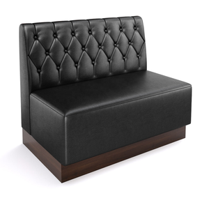 مقاعد مطعم حديثة صفراء في كندا، أريكة طعام خشبية فاخرة للمقاهي ومحلات القهوة - Product Image 3