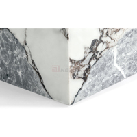 Newstar Salon Luxe Naturel Personnalisé Cube Chinois Calacatta Viola Marbre Plinthe Cube Table Basse