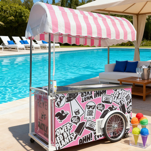 Chariot de glaces et sorbets léger et entièrement équipé pour la vente de gelato de haute qualité - Product Image 3