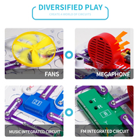 Blocs de circuits électroniques de physique STEM, 335 expériences, kit d'assemblage DIY, jouet éducatif pour enfants, kit d'apprentissage scientifique