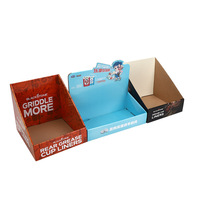 Boîtes de présentation PDQ pliables en carton vierges personnalisables pour magasin, avec plateau de rangement, pour comptoir de vente au détail et cadeaux