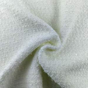 2024 automne et hiver tissus 100% polyester blanc tissage tweed <span class=keywords><strong>tissu</strong></span> <span class=keywords><strong>pour</strong></span> pardessus femme - Product Image 4