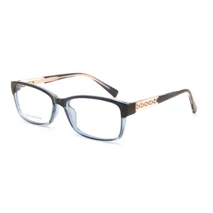 Op Maat Gemaakt Logo High End Vrouwen Tr90 Anti Blauw Licht Ultralichte Optische Bril Retro Klein Frame Katapult Brilmontuur