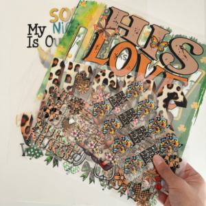 Autocollants personnalisés pour gobelets, vente chaude, transfert, nœud papillon, impressions UV, pour gobelet en verre transparent de 16 oz - Product Image 6