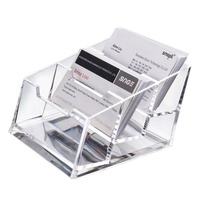 Porte-cartes de visite en acrylique personnalisés en gros, disponibles en différentes tailles, adaptés pour la création de menus, cartes de visite et brochures