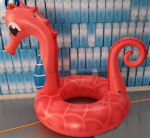 Anello Galleggiante Gonfiabile a Forma di <span class=keywords><strong>Ippocampo</strong></span> in PVC per Adulti, Galleggiante di Sicurezza Portatile per <span class=keywords><strong>Piscina</strong></span> - Product Image 5
