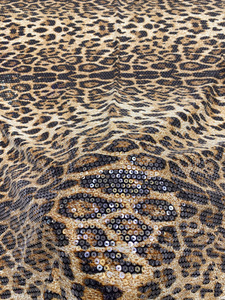 5MM tricoté motif <span class=keywords><strong>léopard</strong></span> Transparent paillettes tissu vêtements accessoires paillettes brodé tissu - Product Image 5