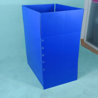 Boîte de manutention en PP alvéolaire sur mesure, pliable, en plastique, pour stockage, conteneur logistique modulaire pour la gestion d'entrepôt