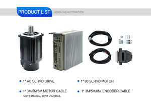 2500PPR 0.75KW 3000รอบต่อนาที220V 2.39NM 80ST-M02430มอเตอร์เซอร์โว750W พร้อมตัวเข้ารหัสออปติคอล T3L RS485 - Product Image 5