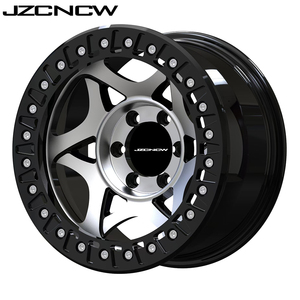 JZCNCW Jantes personnalisées 4x4 6x139.7 Design concave 5x150 Tout-terrain Beadlock 17 pouces pour Y60 Y61 Ford Jeep JK H2 Pickup Suv - Product Image 2