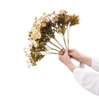 Bouquets de chrysanthèmes en soie douce de style français de qualité supérieure, fleurs artificielles, centres de table, décoration de fête à domicile, décoration de mariage