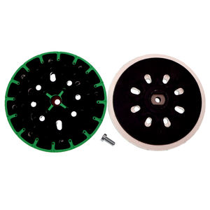 6 pouces 148mm 69-75 trous crochet et boucle support électrique doux ou dur disque abrasif <span class=keywords><strong>ponceuse</strong></span> plaque de sauvegarde pour ponceuses polissage - Product Image 1