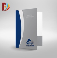 Carpeta de Presentación Empresarial Personalizada con Impresión de Logotipo, Formato A4, con Doble Bolsillo para Documentos