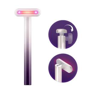 Alat Perawatan Kulit 4 in 1 Genggam Terapi Cahaya Merah Pemijat Mata Isi Ulang USB Penghilang Kerut EMS Perangkat Kecantikan Hangat - Product Image 4