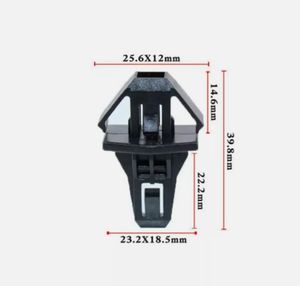 Supports de fixation en nylon de haute qualité Clip de montage de calandre avant pour Hon-da 91578-SV4-003 Nouvelles attaches en plastique - Product Image 2