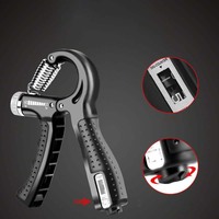 Renforçateur de force de préhension avec résistance réglable et exercices de renforcement des doigts pour le renforcement musculaire - Plastique ABS durable
