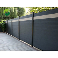 Tablas Decorativas para Cercas de Jardín de WPC Compuesto, Resistentes al Agua, Ignífugas, Ecológicas, de 6 Pies, para Balcón