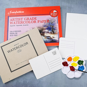 Bloc de Papel de Acuarela Personalizado de Alta Calidad para Artistas Profesionales, 100% Algodón, 300 g/m², para Pintar y Dibujar - Product Image 1