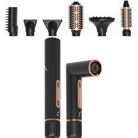 Styler à air 6 en 1, styler à cheveux, moteur BLDC haute vitesse 110000 tr/min, sèche-cheveux, brosse à air chaud, styler à cheveux, souffleur, humide à sec