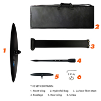 Set Hydrofoil 2026 News ART v2 879, Kit Wingfoil Karbon 3K, Kitesurfing Downwind Foil Boarding untuk Peselancar Mahir