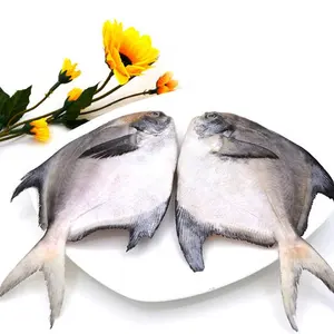 Pescado blanco y plateado, Pomfret, pescado entero, en venta