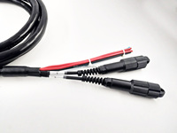 Cordon de raccordement à fibre optique pour connecteur hybride électrique 48 fibres 12 cuivre extérieur