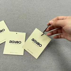 Sang trọng Frosted PVC treo tag/tông giấy treo thẻ cho quần áo logo riêng, quần áo treo tag nhãn với thiết kế mới - Product Image 5