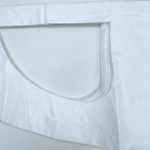 <span class=keywords><strong>Tablier</strong></span> jetable blanc en PE pour adulte avec carte de présentation en papier, grande taille, imperméable, résistant à l'huile, pour la cuisine et le nettoyage - Product Image 4