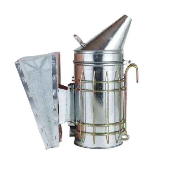 2024 Beekeeping Tools Apicultural Stainless Steel Curium European Bee Smoker with Inner Tank for Beekeeper