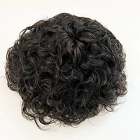 Nouveauté : Perruque pour homme en cheveux humains 100% naturels, bouclés lâches, dentelle frontale, ligne de cheveux naturelle, cheveux indiens Remy, remplacement capillaire